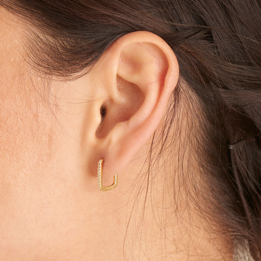Ania Haie - Gold Glam Oval Hoop Earrings