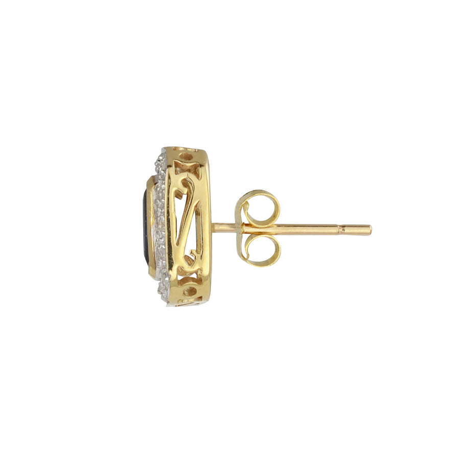 Sapphire & Diamond Earrings