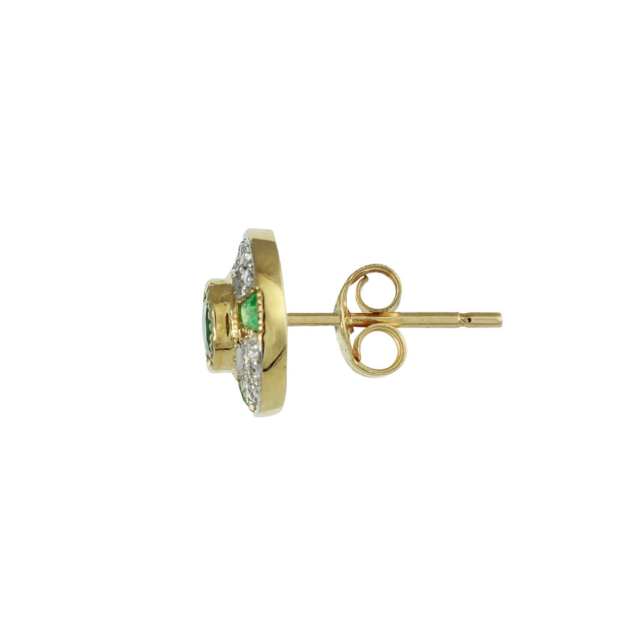 Emerald & Diamond Earrings