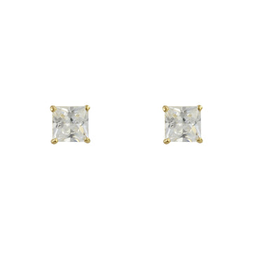 9ct Gold Cz Stud Earrings