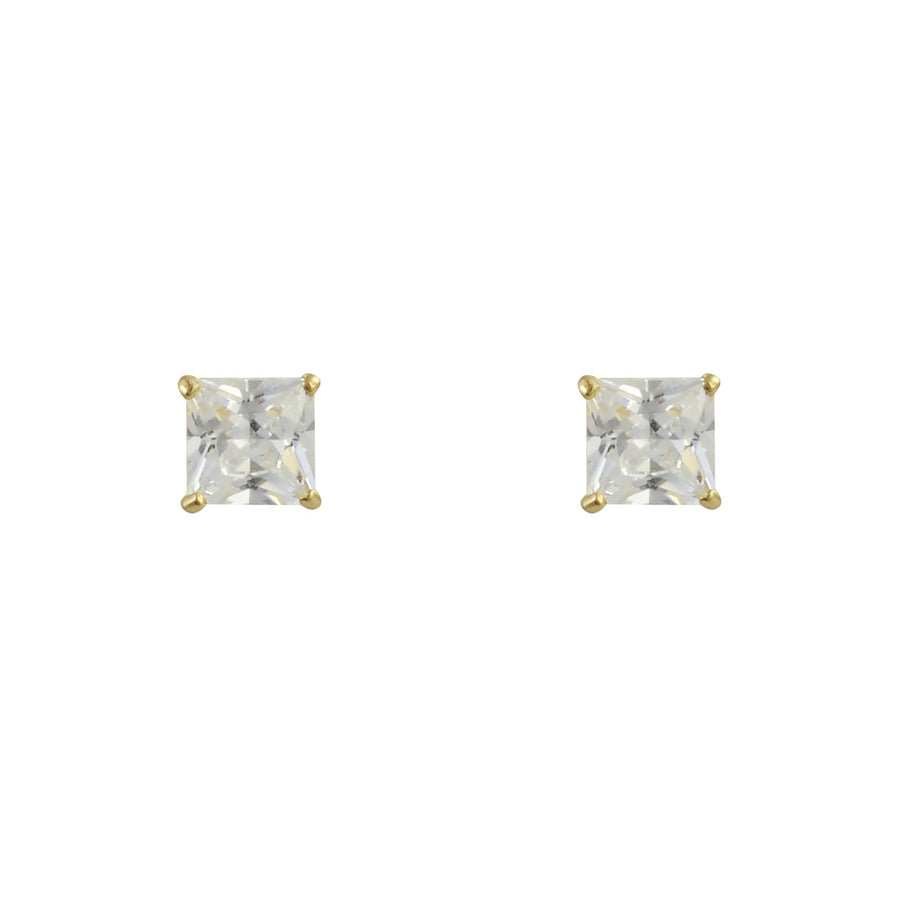 9ct Gold Cz Stud Earrings