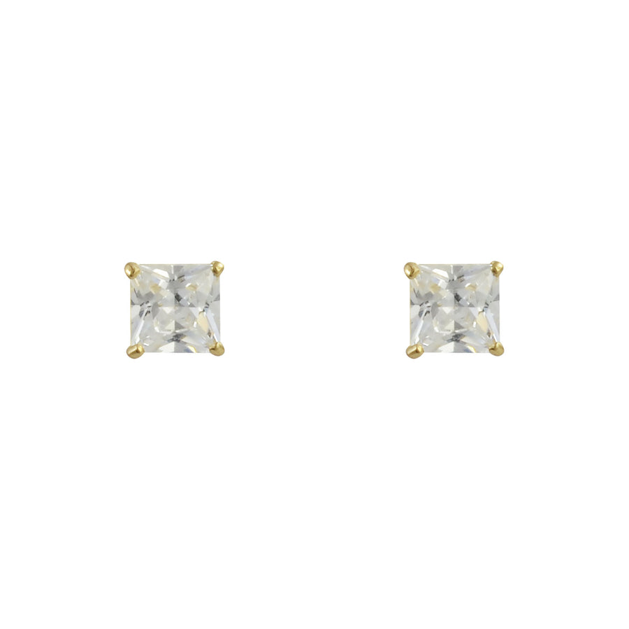 9ct Gold Cz Stud Earrings