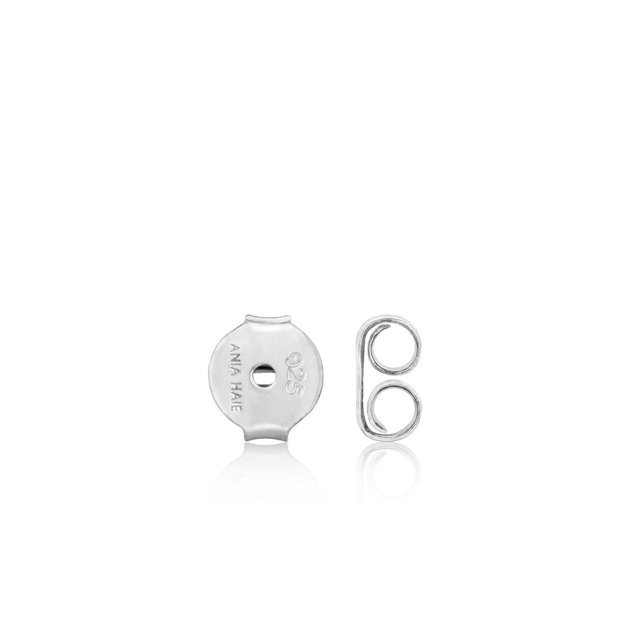 Ania Haie - Silver Spike Diamond Stud Earrings