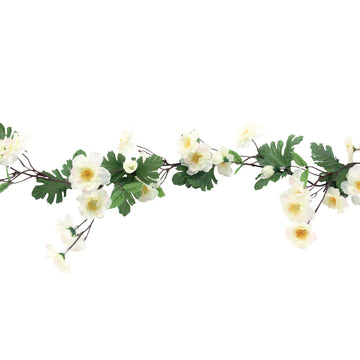 White Blossom Garland