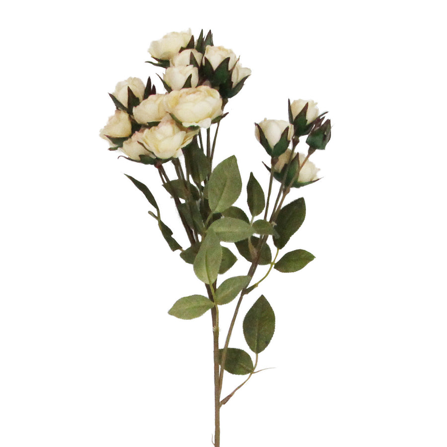 Antique Cream Mini Rose Spray