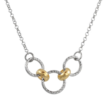 Fraboso - 3 Circles Chain Link Necklace