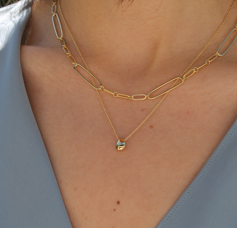 Mary-K - Gold Nugget Necklace