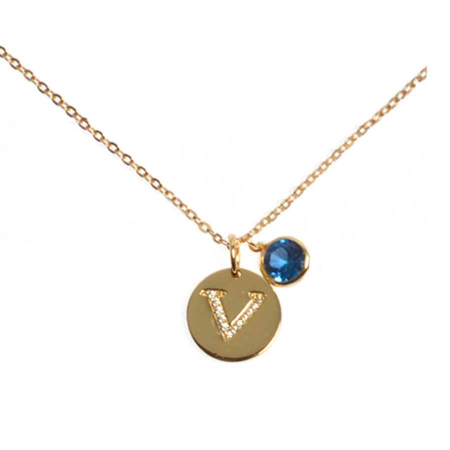 Jo Harpur - V Initial Necklace