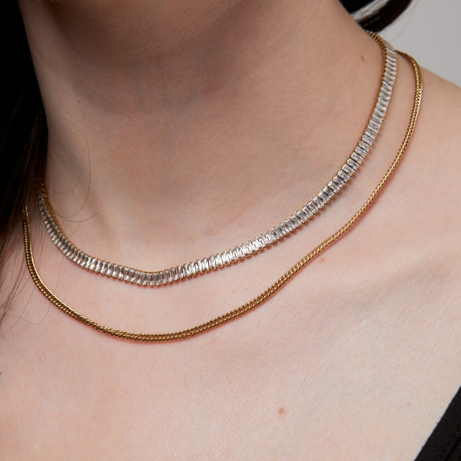 Knight & Day - Layered Crystal Necklace