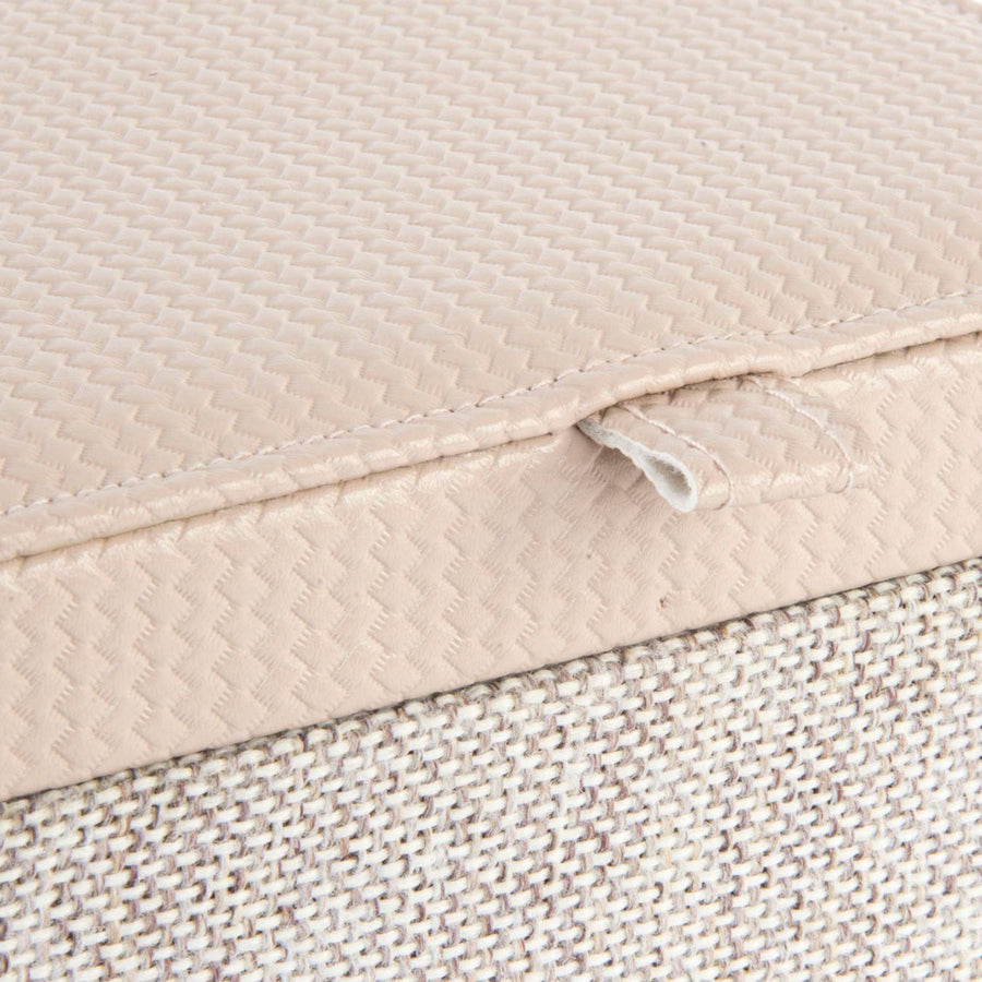 Cream Linen Jewellery Box
