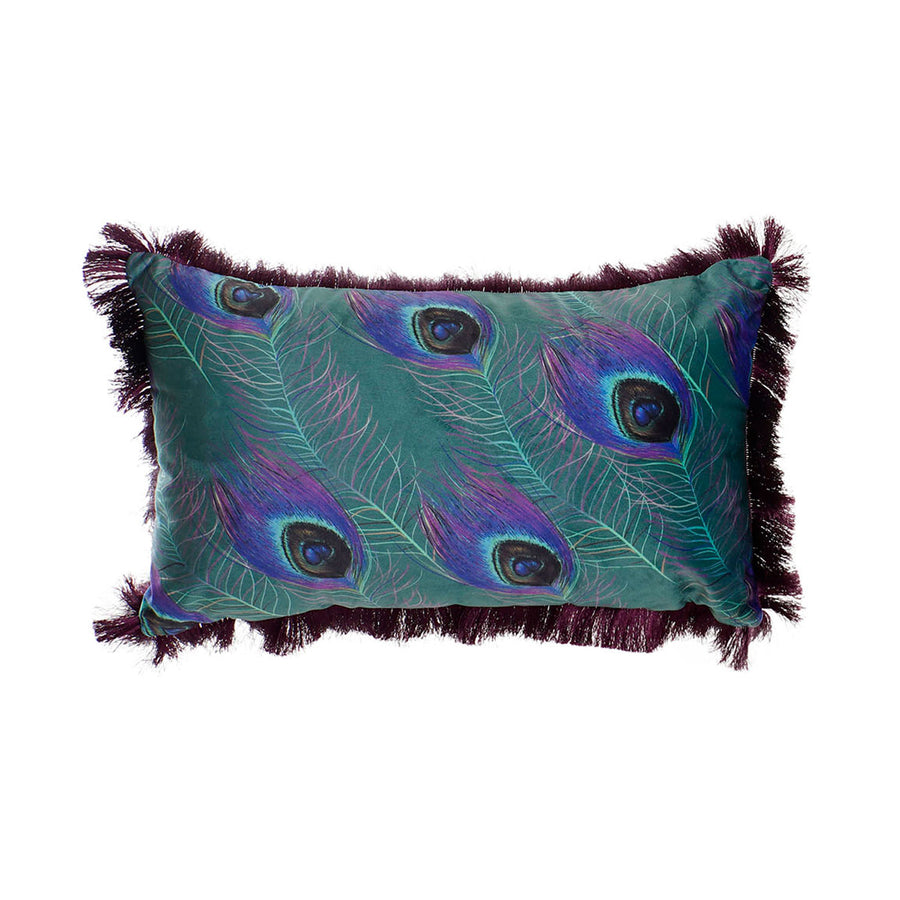 Peacock Feather Cushion