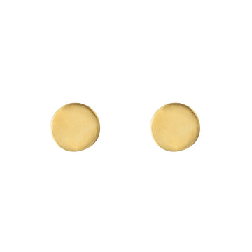9ct Gold Disc Earrings