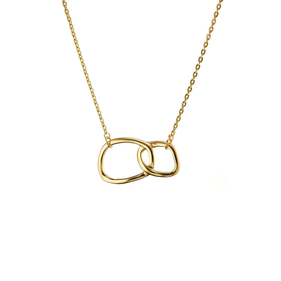 Mary-K - Gold Double Oval Necklace