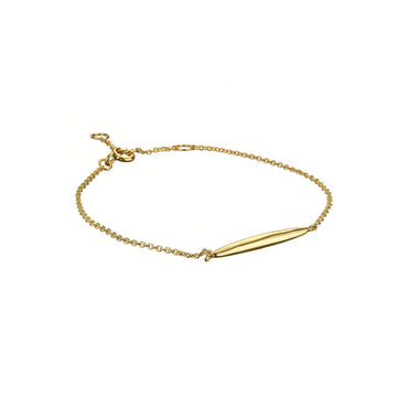Mary-K - Gold Rounded Bar Bracelet