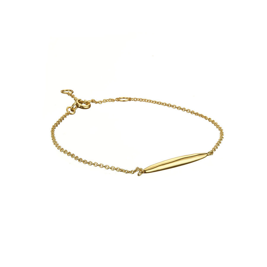 Mary-K - Gold Rounded Bar Bracelet