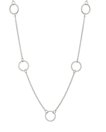 Mary-K - Silver Nine Circle Necklace
