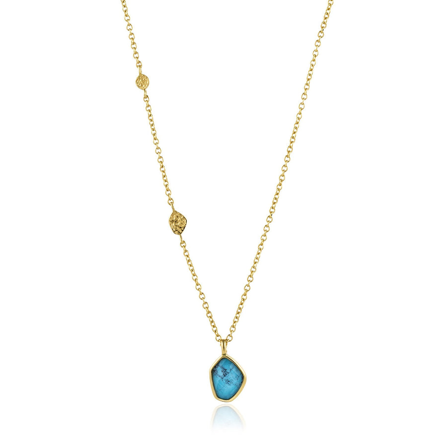 Ania Haie - Gold Turquoise Pendant Necklace
