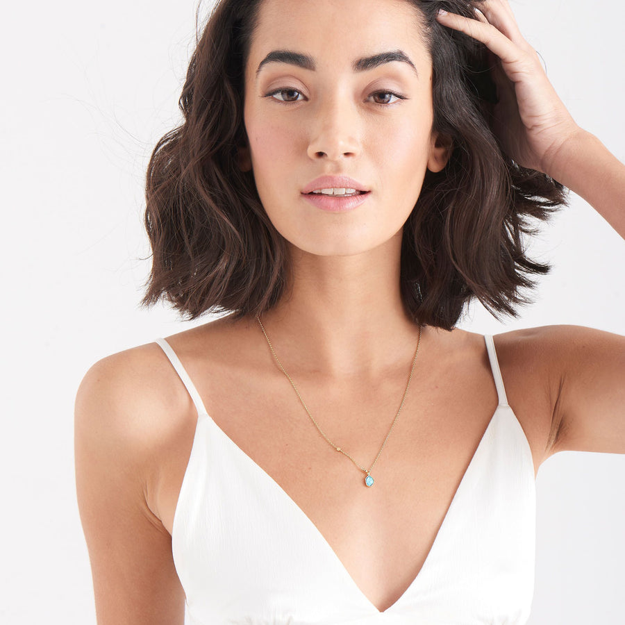 Ania Haie - Gold Turquoise Pendant Necklace