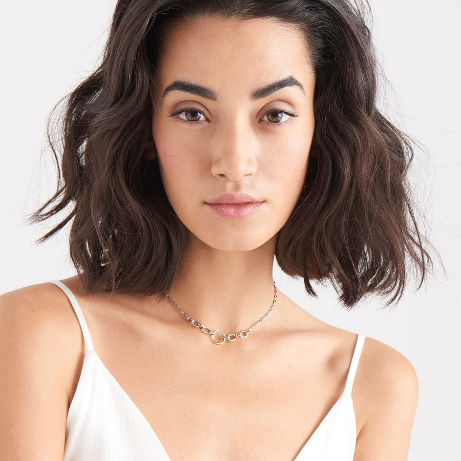 Ania Haie - Silver Horseshoe Link Necklace