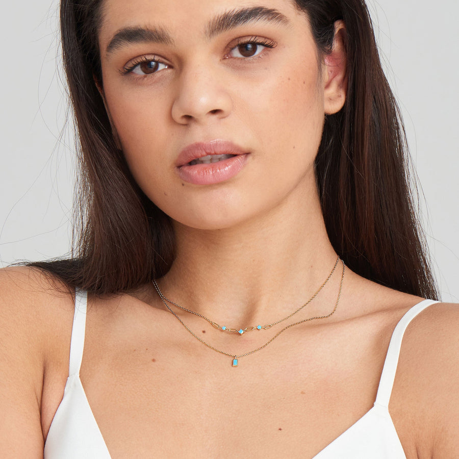 Ania Haie - Turquoise Gold Link Necklace