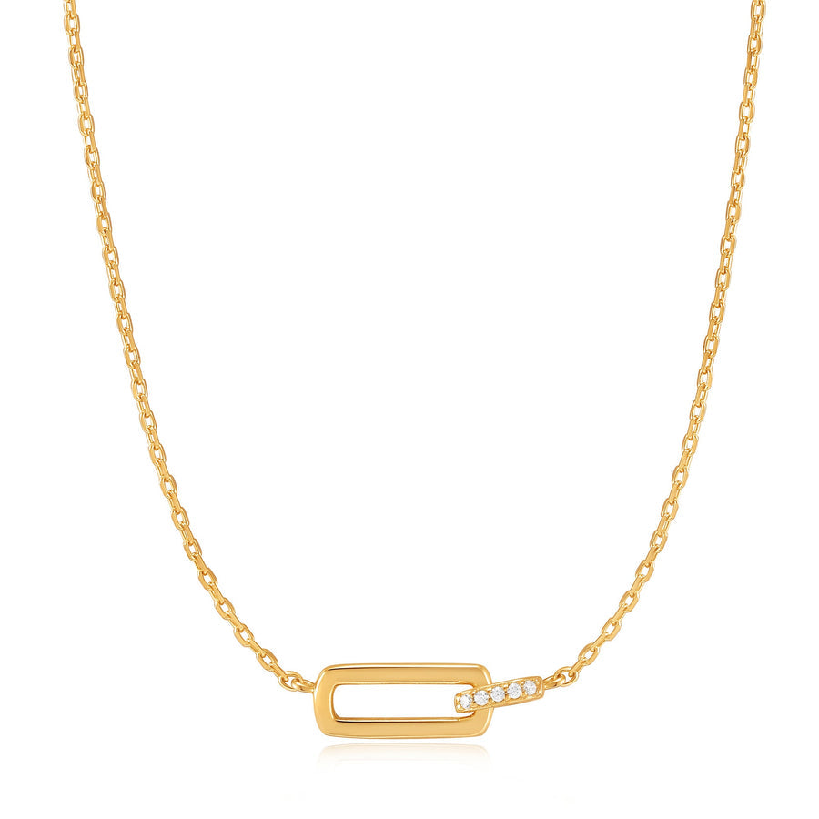Ania Haie - Gold Glam Interlock Necklace