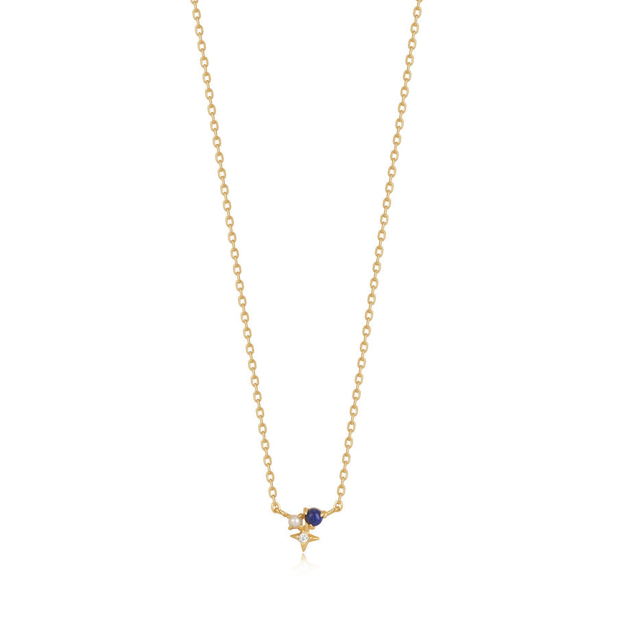 Ania Haie - Gold Lapis Star Necklace