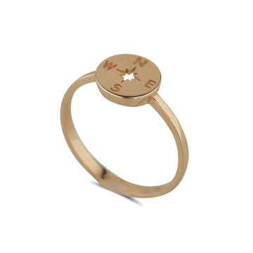 9ct Gold Compass Ring