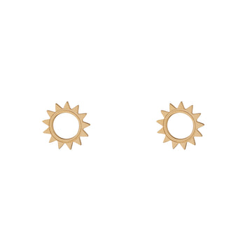 9ct Gold Sun Earrings