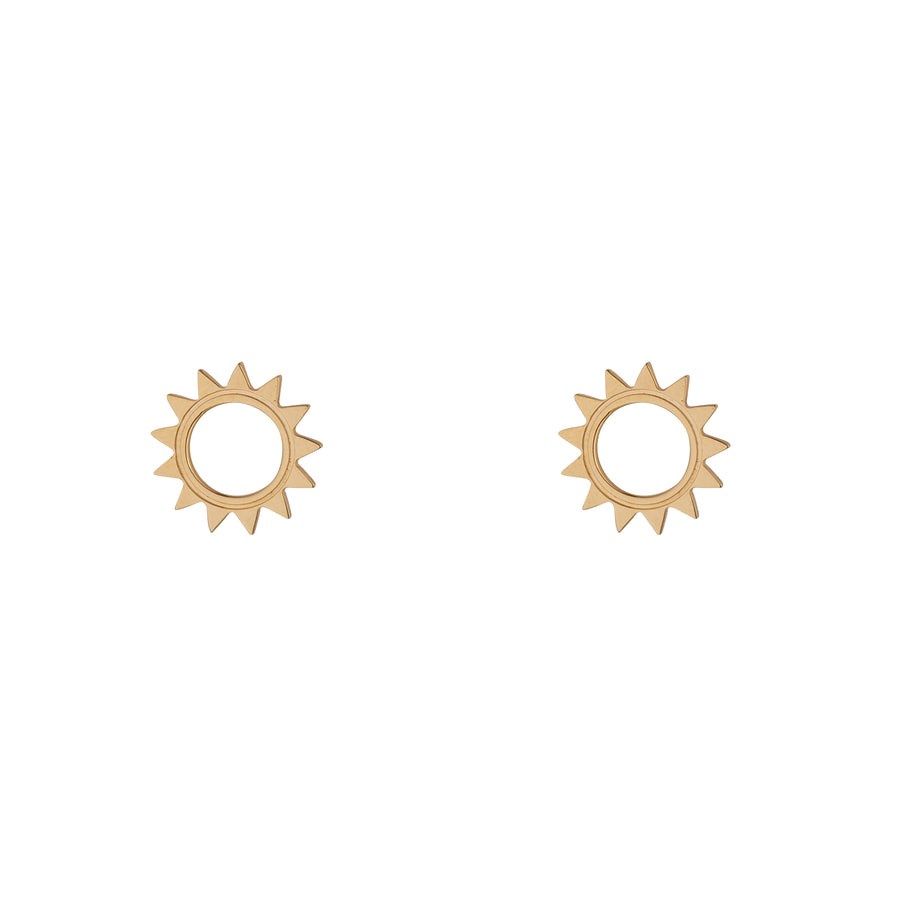 9ct Gold Sun Earrings