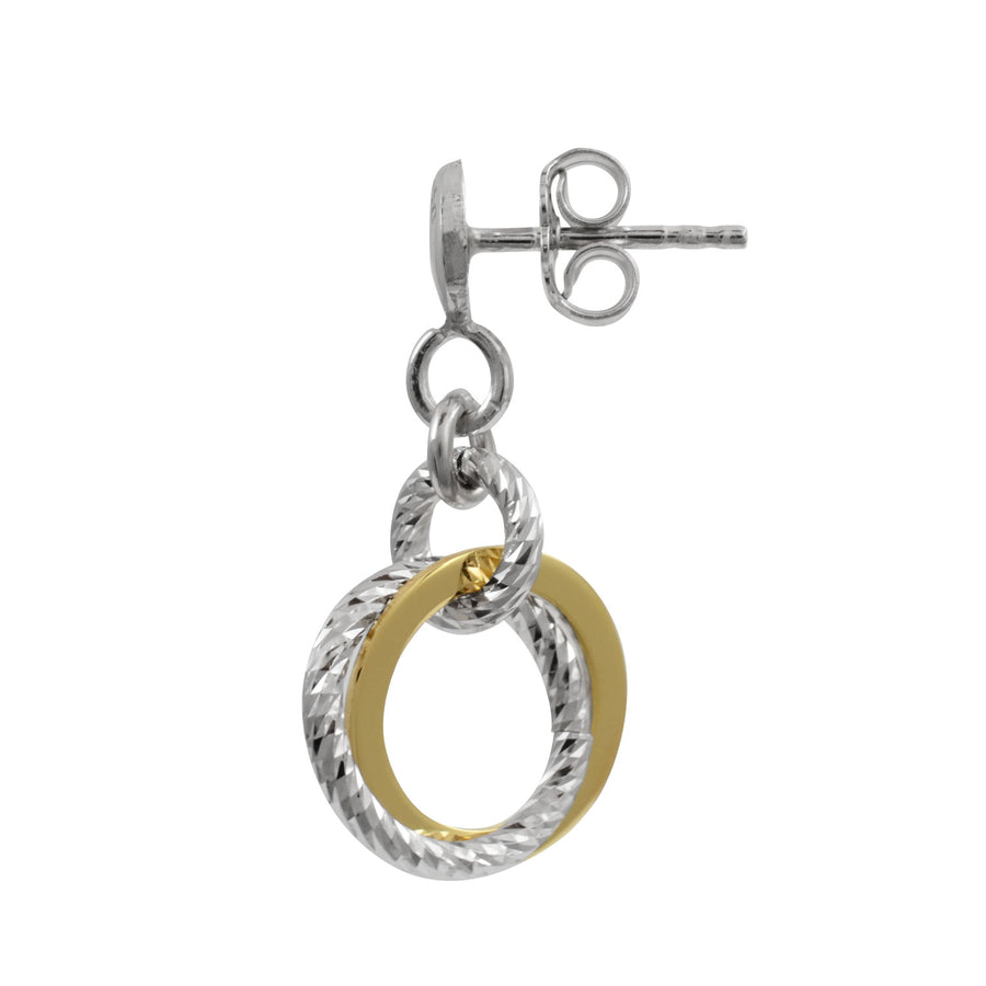 Fraboso - Circle Drop Earrings Yellow