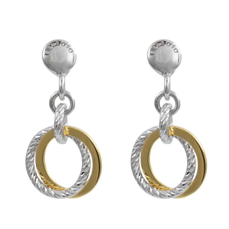 Fraboso - Circle Drop Earrings Yellow