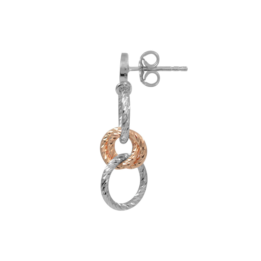 Fraboso - Circle Drop Earrings Rose