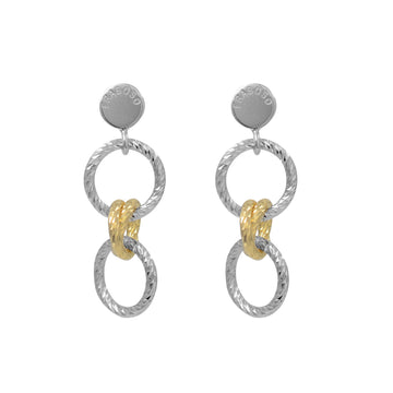 Fraboso - Yellow Circle Drop Earrings