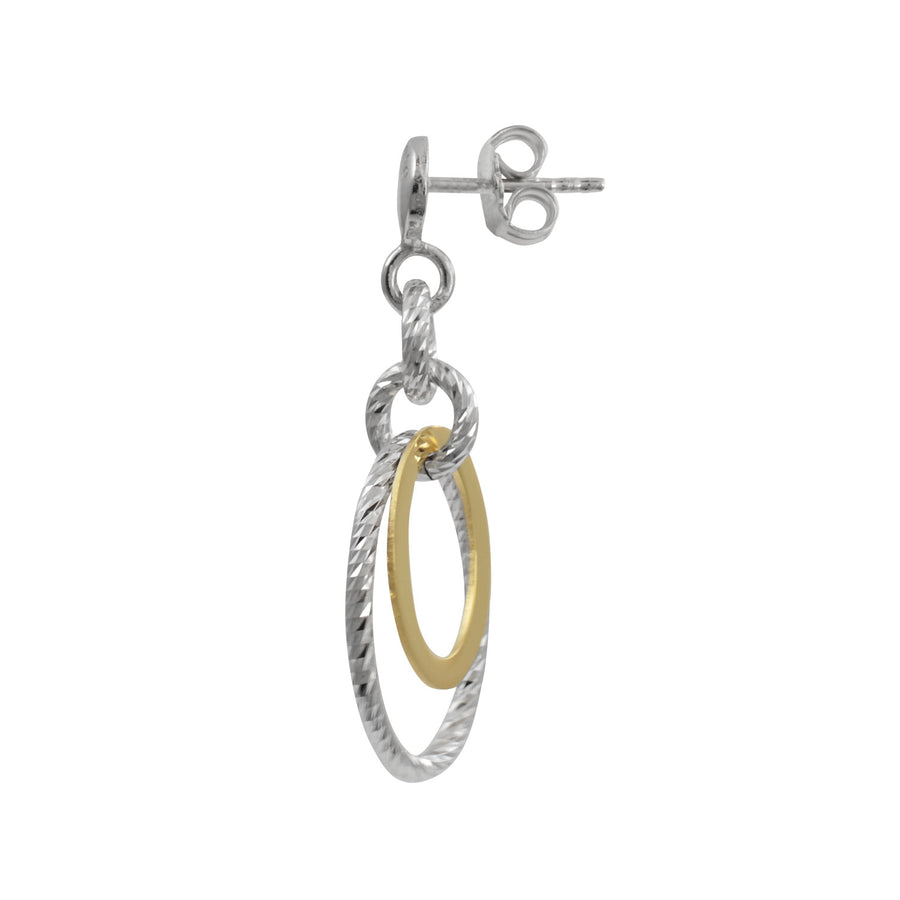 Fraboso - 2 Oval Drop Earrings Yellow