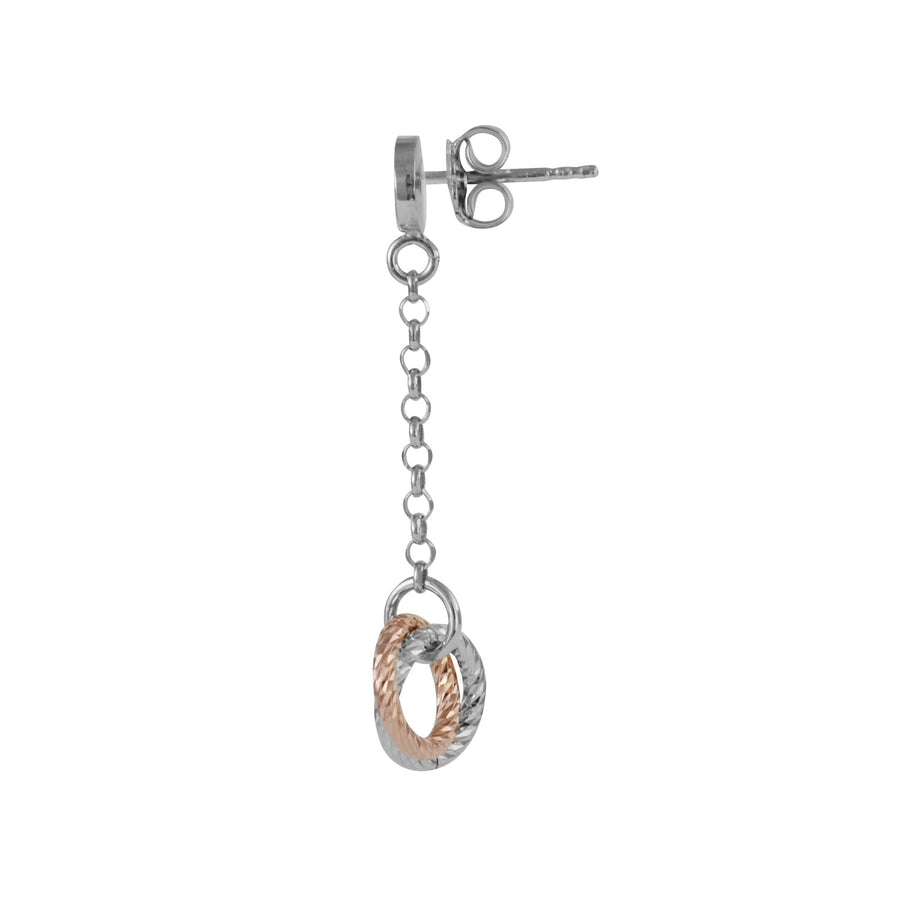 Fraboso - Rose Chain Drop Earrings