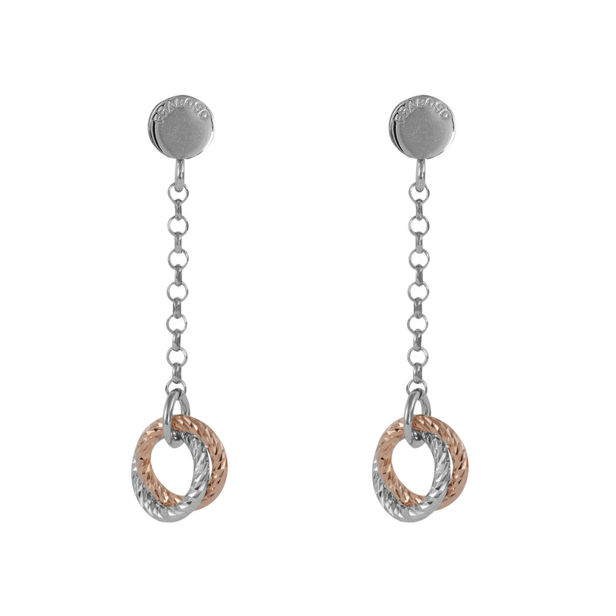 Fraboso - Rose Chain Drop Earrings