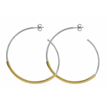 Fraboso - Yellow Large Hoop Earrings