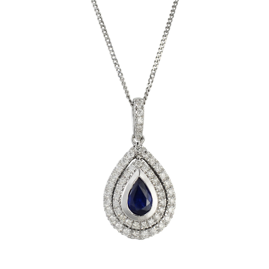 Sapphire & Diamond Necklace