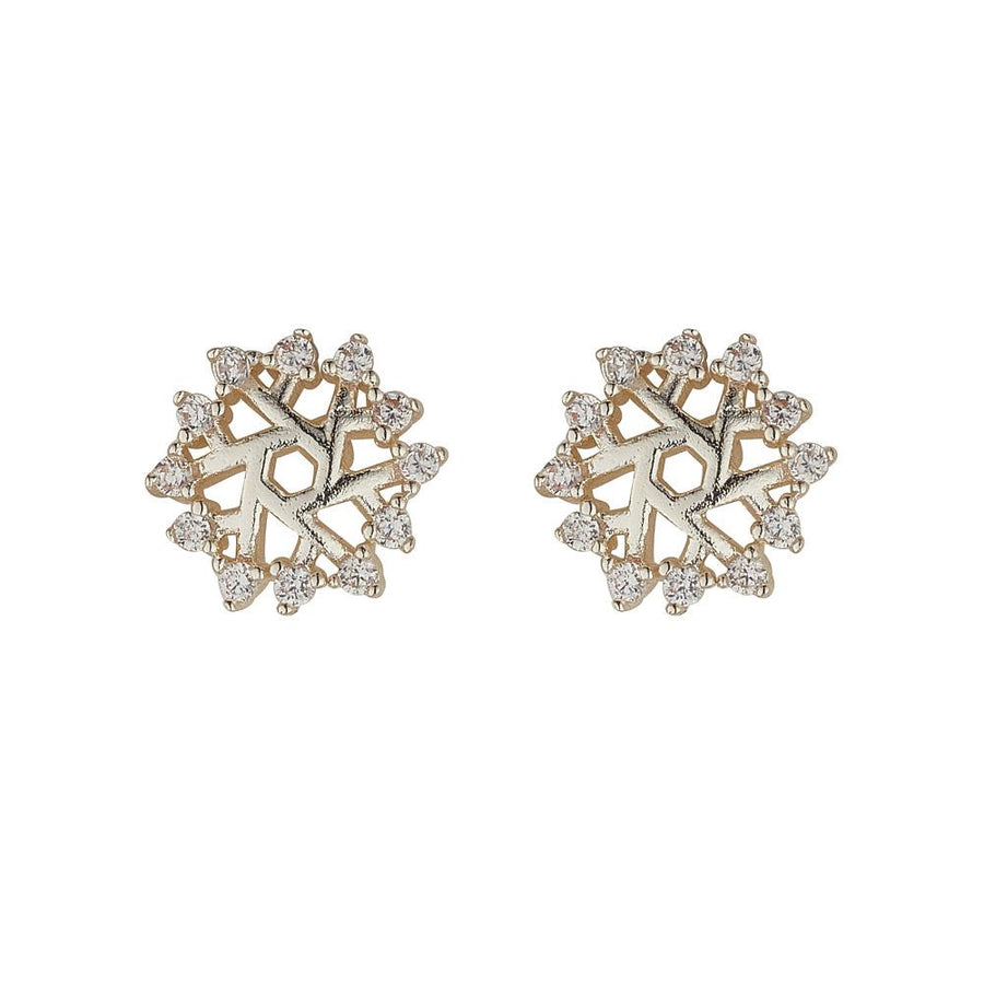 Knight & Day - Snowflake Silver Earrings