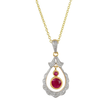 Ruby & Diamond Necklace