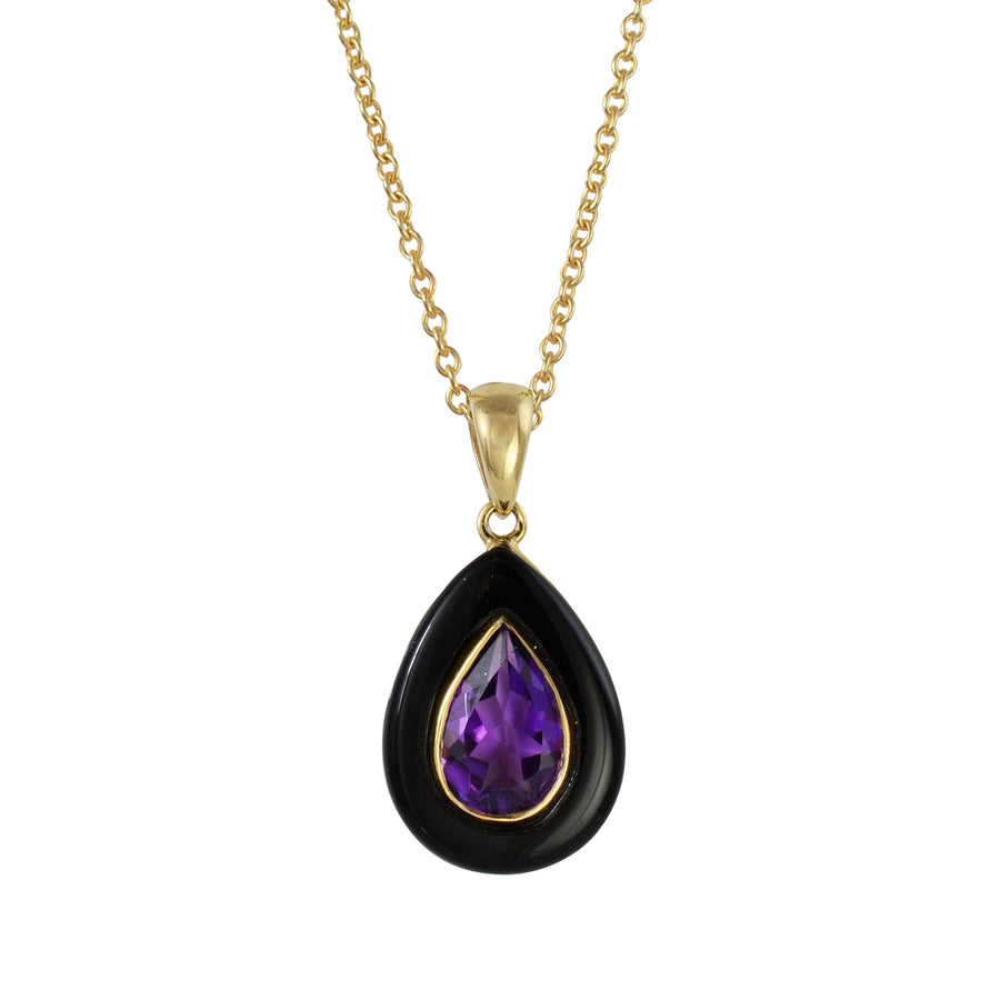 Amethyst & Onyx Necklace