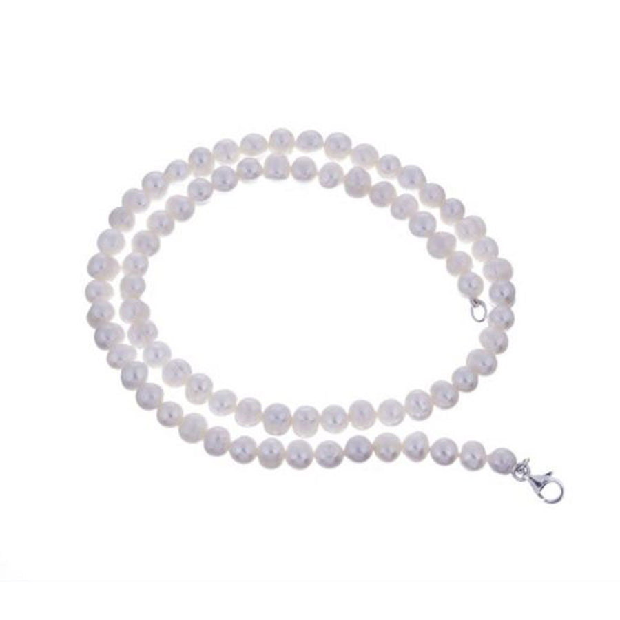 Silver Freshwater Pearl Necklace