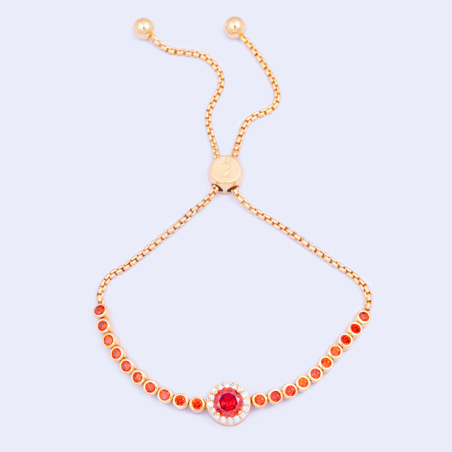 Knight & Day - Classic Red CZ Bracelet