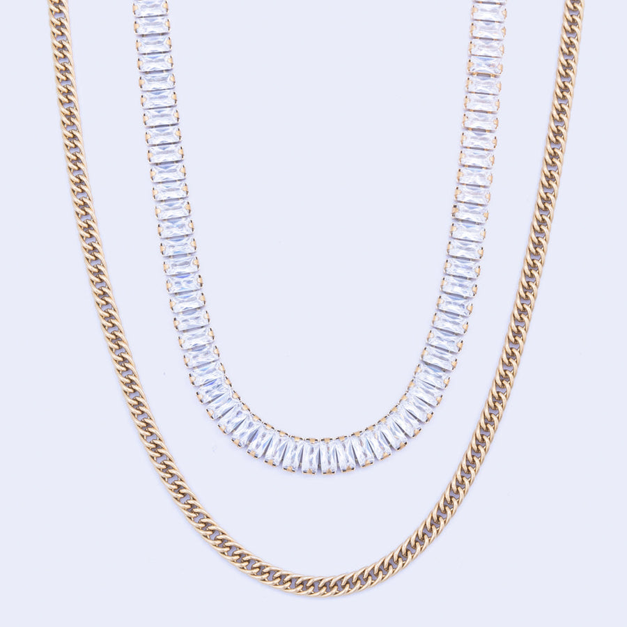 Knight & Day - Layered Crystal Necklace