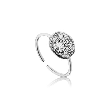 Ania Haie - Silver Emblem Adjustable Ring