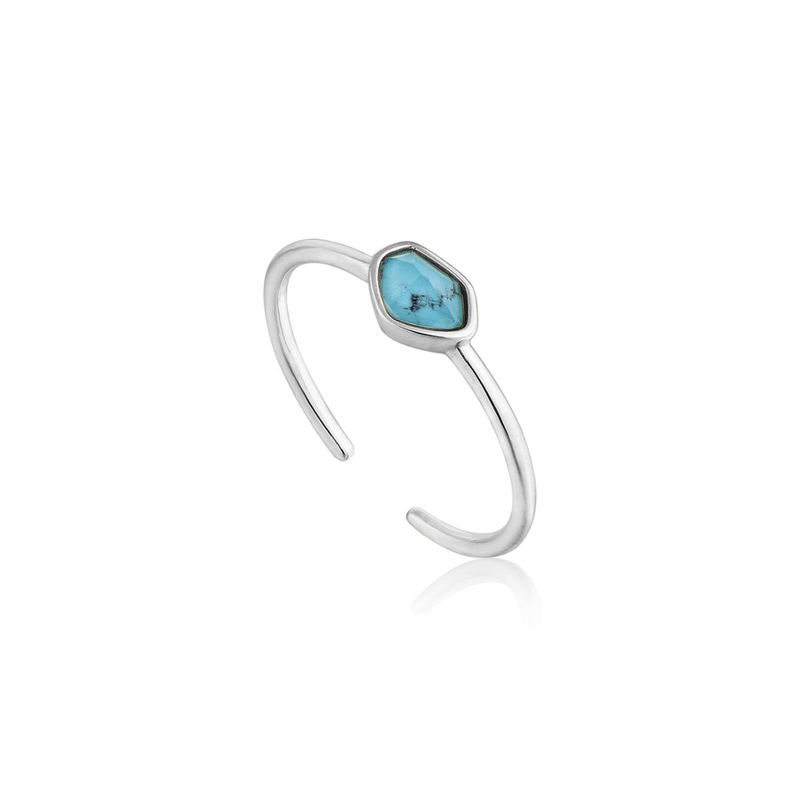 Ania Haie - Turquoise Adjustable Silver Ring
