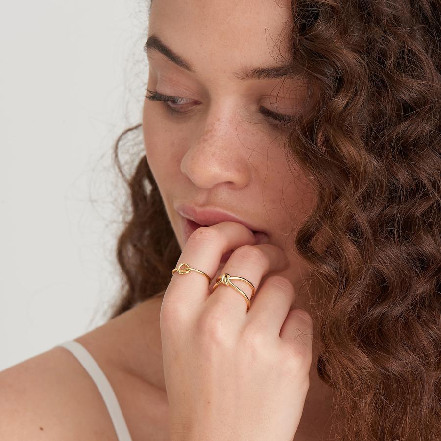 Ania Haie - Gold Knot Adjustable Ring