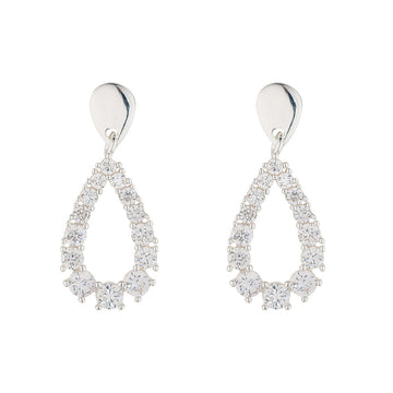Knight & Day - Silver Teardrop Earrings