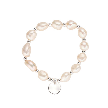 Knight & Day - Bella Silver Freshwater Pearl Bracelet