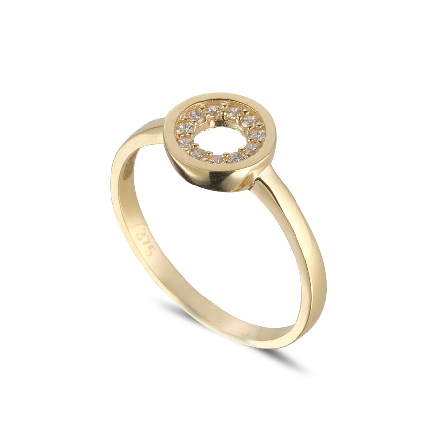 9ct Gold Cz Ring